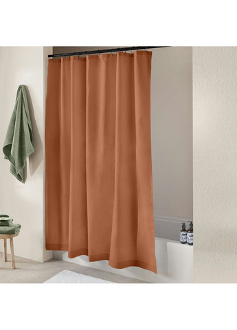 Шторка для душа и ванной AMBER с кольцами 180х200 см Терракотовый Cosas (372990859)