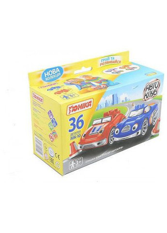 Детская игрушка конструктор "Автоклуб" МК10 71184, 36 деталей Юника (306453753)