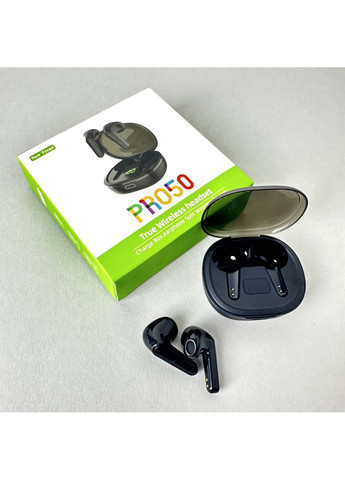 Бездротові навушники Pro 50 series чорні з шумозаглушенням для ігор та музики блютуз гарнітура TWS (372460312)