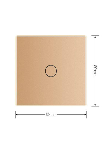 Умный сенсорный Wi-Fi выключатель 1 сенсор стекло (VL-C7FC1NY-2GAP) Livolo (371260688)