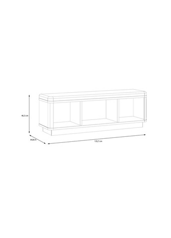 Пуф з полицями Vodol VXLD031 Forte Meble (356683933)