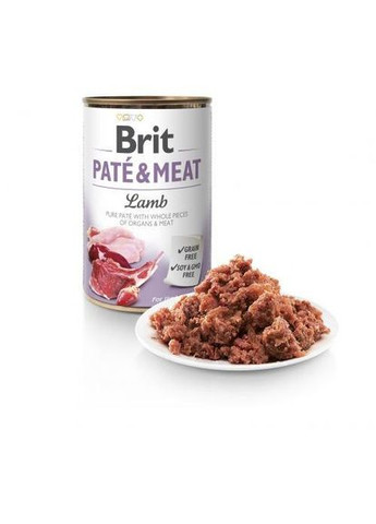 Влажный корм Pate & Meat для собак, с ягненком, 400 г (*) Brit Care (322591525)