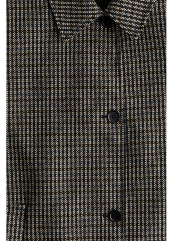 Комбіноване демісезонне Пальто в гусячу лапку у складі з вовною H&M