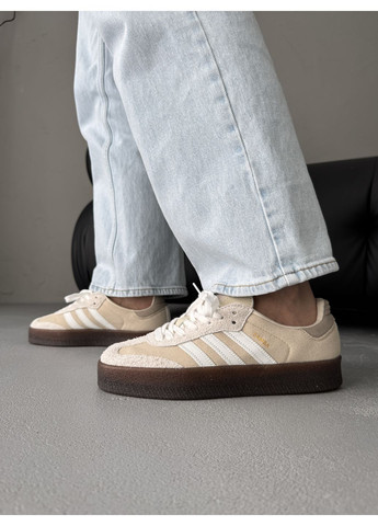 Комбіновані Осінні кросівки чоловічі adidas samba linens адідас самба No Brand