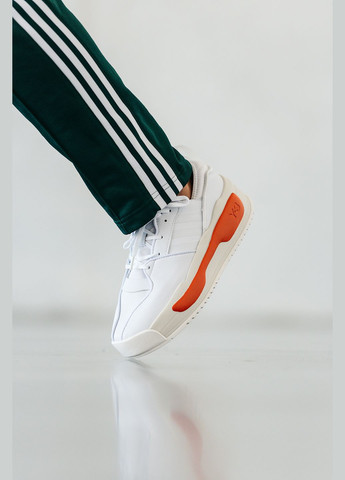Білі Осінні кросівки чоловічі і жіночі adidas y-3 rivalry white orange | адідас у-3 рівару білі оранжеві No Brand