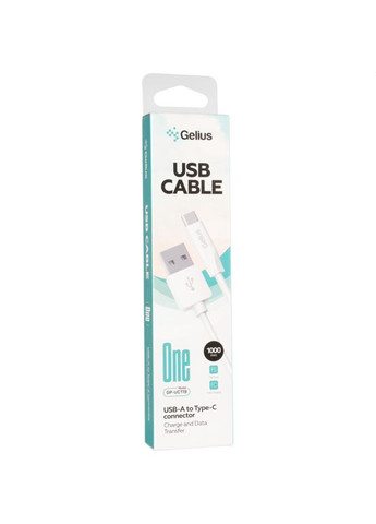 Кабель USB One GP-UC119 (1m) Type-C White Gelius (317192062)