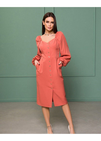 Терракотовое вечернее платье sa-377 m терракотовый ISSA PLUS