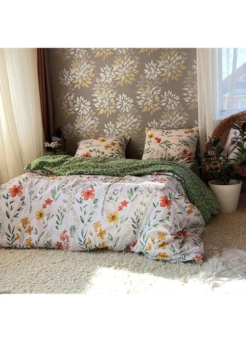 Постельное белье хлопковое Альфийка Двуспальное Простынь на резинке 180x200х20 Бязь Белое 50 х 70 No Brand (364315340)