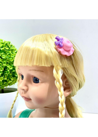 Кукла-манекен для девочки Голова для причесок с аксессуарами бигуди резинки расческа Вид 2 (YM25-2B-С) No Brand (350936082)