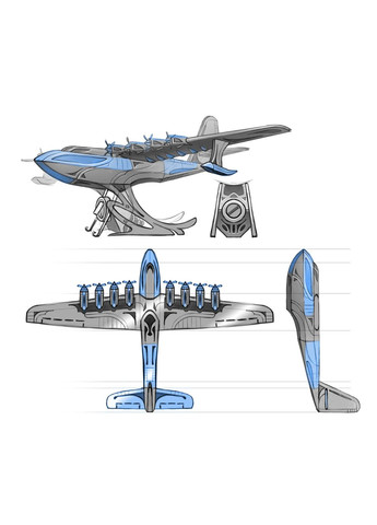Коллекцiйна модель Celestial Hercules Spruce Goose H4 Aircraft MT100 Metal Time (290704826)