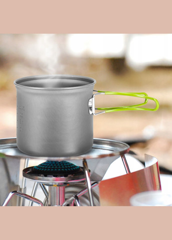 Набор посуды для кемпинга складной 5 шт 1.2 л Grey (P-5907739316813) Mountain Goat (345647630)