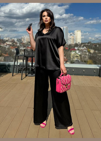 Женский костюм из шелка Армани цвет черный р.48/52 454071 New Trend (289843999)