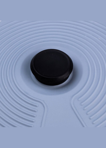 Кришка для посуду силіконова універсальна діаметром 28 см, сірий TS Kitchen HP34540L No Brand (342113767)