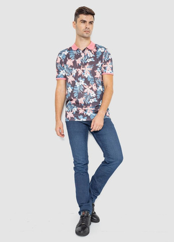 Цветная футболка-поло мужское с принтом для мужчин Ager