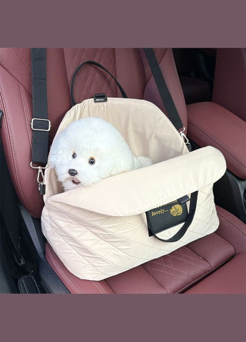 Сумка-переноска для тварин Lesko S82 Beige для собак і кішок автомобільна портативна 5 шт. XMAOERS (356500205)