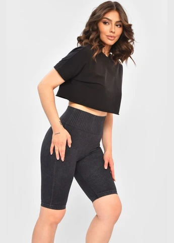 Шорты женские push up серого цвета Let's Shop (336546601)