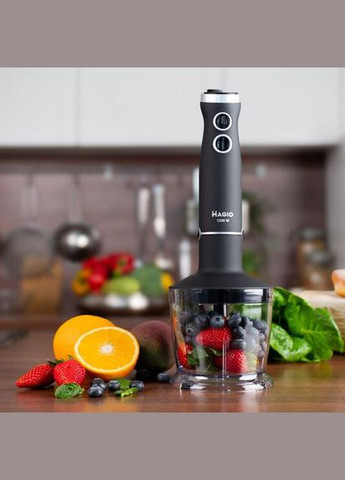 Блендер-процессор МG-655 1200Вт, измельчитель 500мл, венчик Magio (324621245)