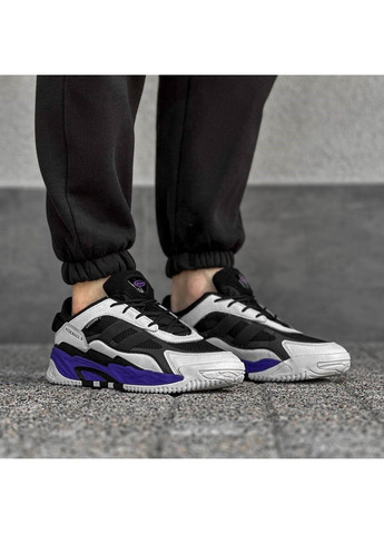 Білі Осінні кросівки чорно-білі з шкіряними вставками Supo