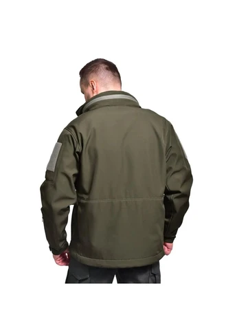 Костюм демісезонний Softshell / Фліс WindShell Tactical Олива + Штани з наколінниками Чорні або Олива No Brand