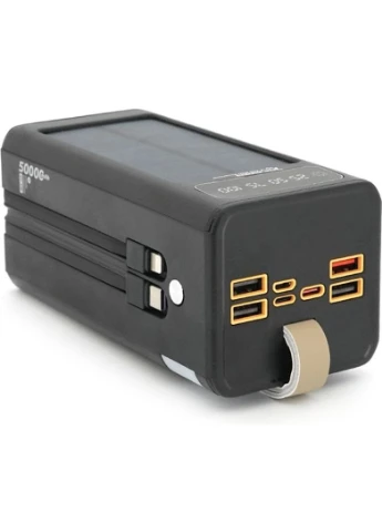 Батарея універсальна 50000mAh PD/22.5 Solar Black (GPW-01 / 45006) 7GO (390931238)