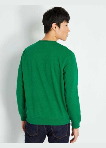 Зелений світшот фліс,зелений з принтом, Kiabi (277689185)