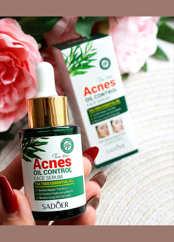 Успокаивающая сыворотка для проблемной кожи от акне и прыщей на основе масла чайного дерева, 30 мл SADOER (307822372)