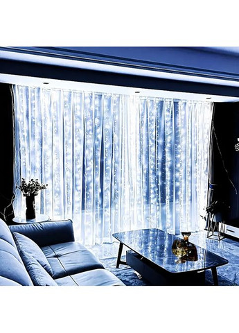 Светодиодная штора USB питания с пультом 3м х 1м ZC-3x1W белый No Brand (368785992)