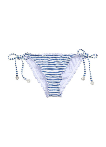 Белые купальные трусики-плавки,белый в синюю полоску, H&M