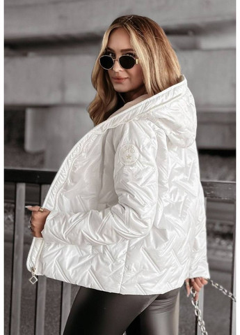 Белая демисезонная женская куртка FINO Mode