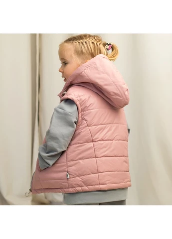 Жилет утеплений з капюшоном для дівчат Модний карапуз Trendy Tot 03-00786_000000002 (372735857)