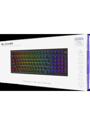 Клавіатура ігрова Slicker Ukraine Layout Black Proove (360418653)