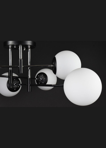 Люстра потолочная на 6 лампочек 28173 Черный 26х80х80 см. Sunnysky (364490234)