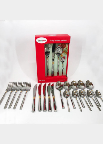 Набор столовых прибор 24 предмета Con RO-873 Brio CB-3912 Con Brio (349512066)