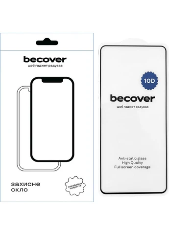 Захисне скло ZTE Blade V50 Vita 10D Black (711832) BeCover (338562950)