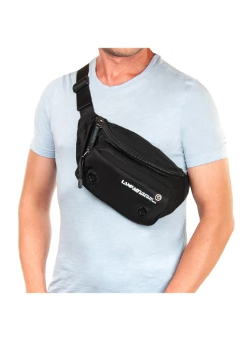 Чоловіча сумка на пояс 8350 black Lanpad (301000845)