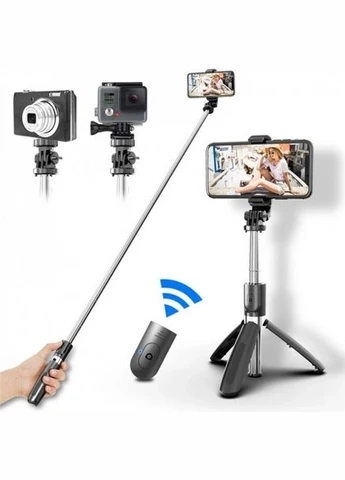 Універсальний штатив тринога для телефону Selfie Stick L02 Bluetooth монопод-трипод штатив селфі палиця AH-31 No Brand (396103633)