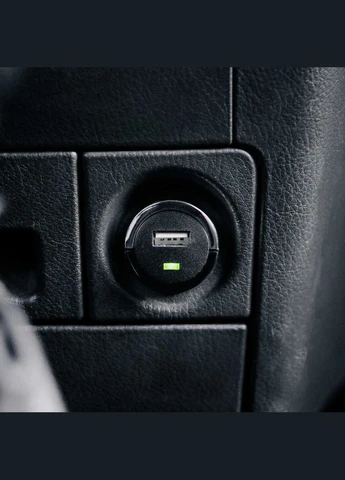 Автомобільний зарядний пристрій Car Charger 2.4A Single USB-A Black (4029948595757) Bulk Strax (380896136)