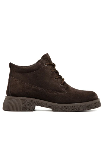 NELA • Черевики шоколадні замшеві на вовні CHARME shoes (397398529)