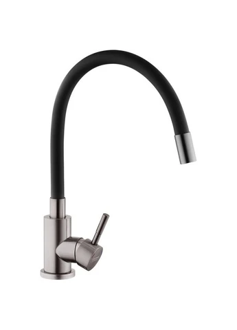 Смеситель кухня картридж нерж. KRP Edelstahl Klassisch-PVD035BLK Kroner 071101 (400539498)