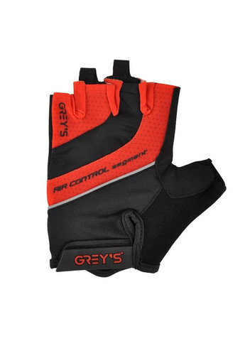 Перчатки с коротким пальцем и гелевыми вставками Черно-Красные L "GREYS" GR18333 No Brand (354764086)