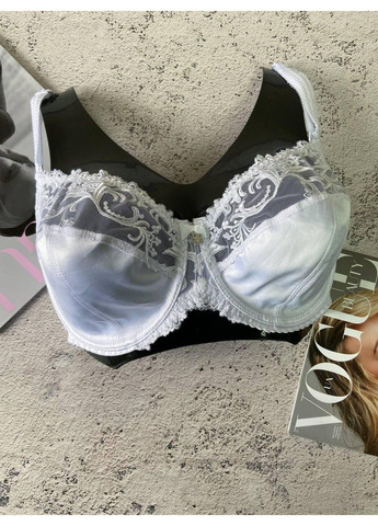 Білий білий бюстгальтер без поролону для великих грудей Lanny Mode