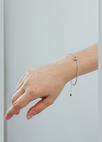 Браслет срібний із цирконієм БР0117, розмір No Brand (317577914)