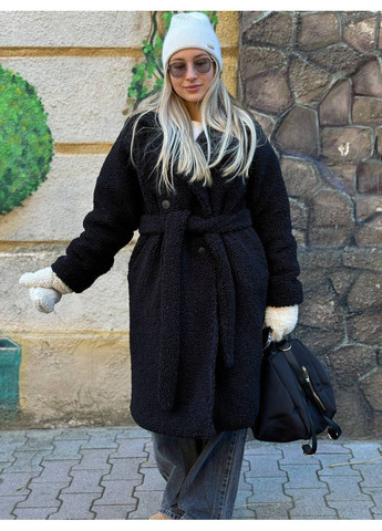 Шуба Тедди мех барашек, стеганый подклад с утеплением 150 силикон, на пуговицах Україна (366039354)