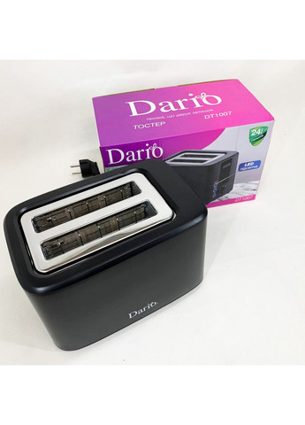 Тостер DT1007. Колір: чорний Dario (364663599)