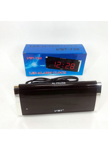 Электронные Часы 730-4 green, цифровые настольные сетевые часы, led alarm clock с будильником VST (365813342)