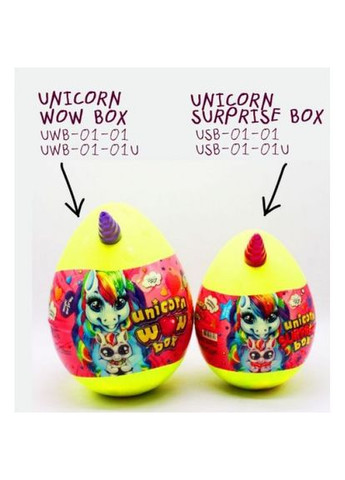Іграшка-сюрприз "Unicorn WOW Box", укр (малиновий) Danko Toys (318019707)
