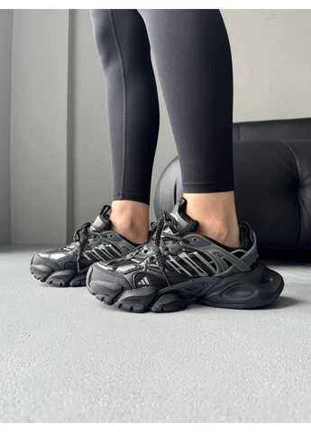 Чорні кросівки чоловічі adidas vento xlg deluxe black адідас венто чорні демісезон No Brand