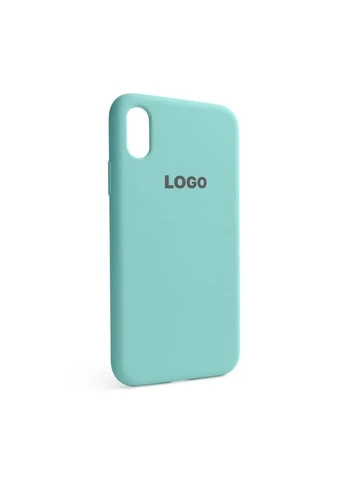 Силиконовый чехол для iPhone Xs бирюзовый. No Brand X (393464097)