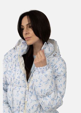 Молочна демісезонна куртка коротка жіноча колір молочний cb-00267854 Yuki