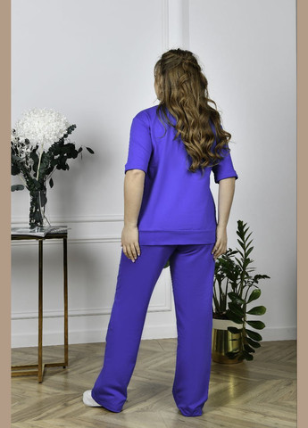 Женский прогулочный костюм-двойка цвет электрик р.54 453302 New Trend (288050288)